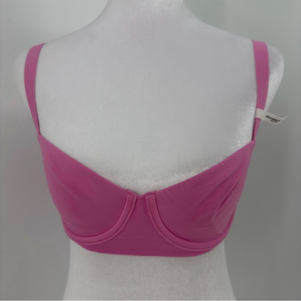 NWT Aerie Smoothez‎ 34C Pink Balconette Bra Soft Stretch